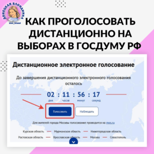 Как проголосовать дистанционно на выборах в Государственную Думу РФ